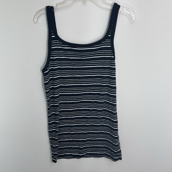 Banana Republic Blue Fitted striped Tank Top - Picture 4 of 4